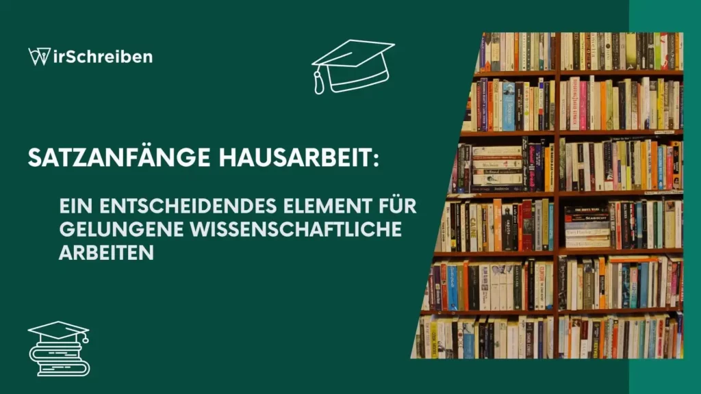 Satzanfänge in der Hausarbeit: Ein entscheidendes Element für gelungene wissenschaftliche Arbeiten | WirSchreiben